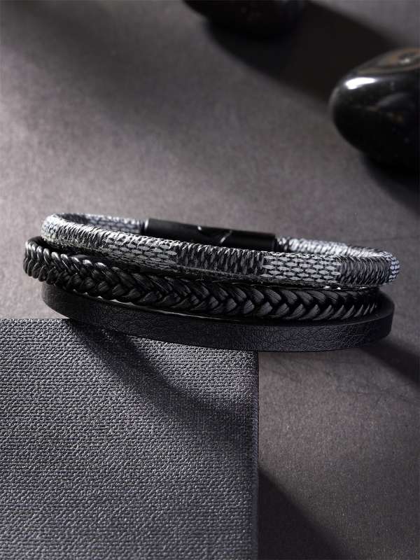 Male leather wristbands new arrivals