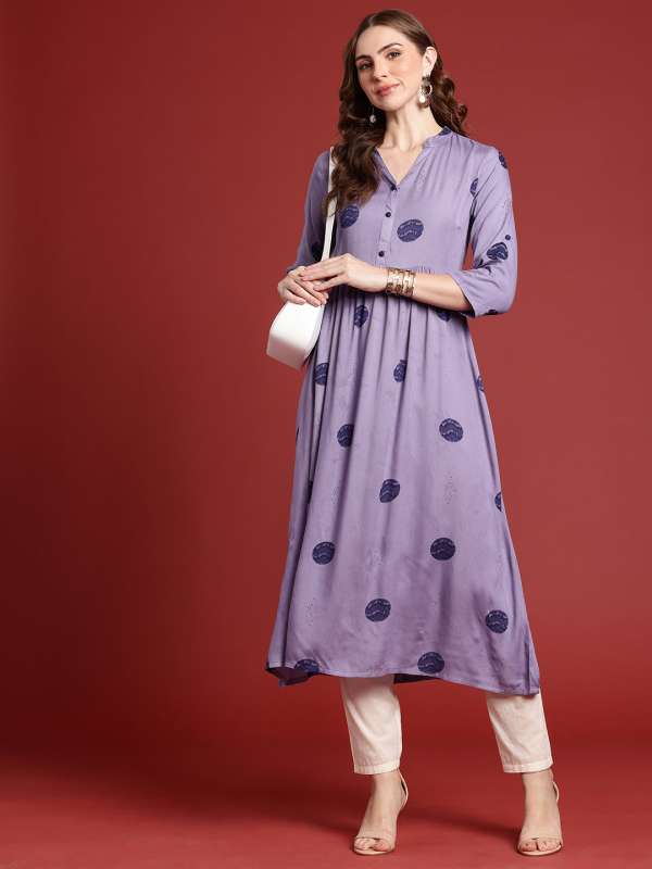 Anouk multicoloured printed anarkali kurta hotsell