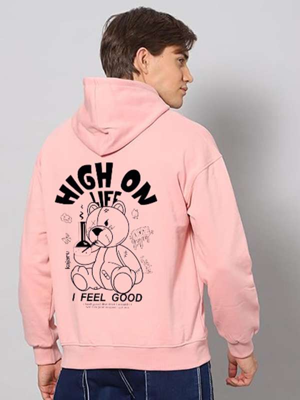Peach sweatshirt mens top