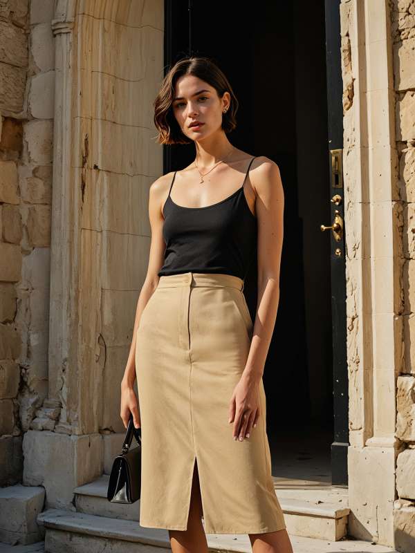 Long pencil skirt online india clearance