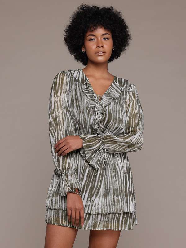 Mango zebra dress online