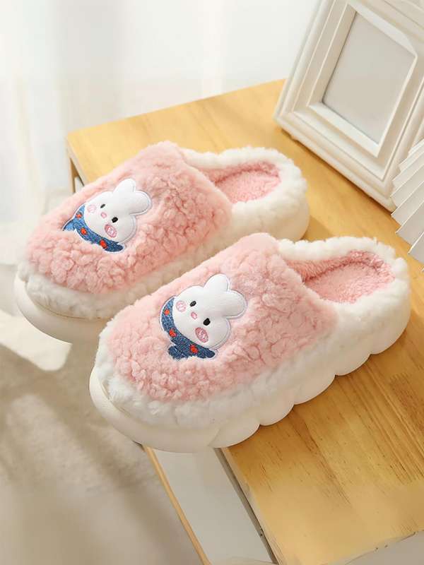 Fur bedroom slippers shop