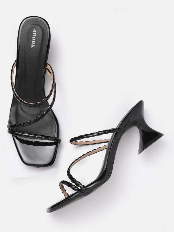 Buy Anouk Black Heels Myntra