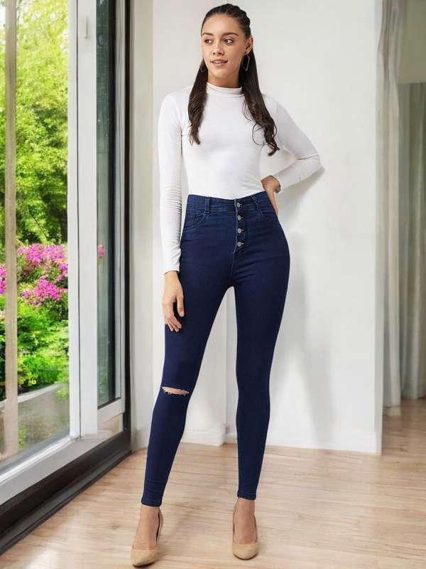 Knee Length Jeans Buy Knee Length Jeans online in India