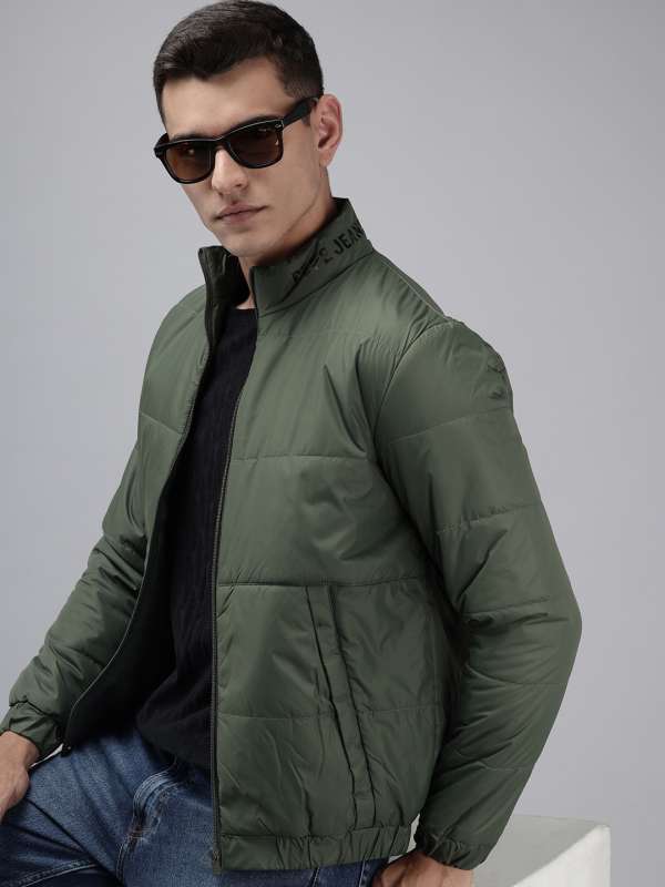 Pepe jeans olive green jacket outlet
