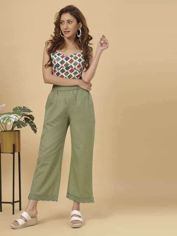 Palazzo pants online myntra top