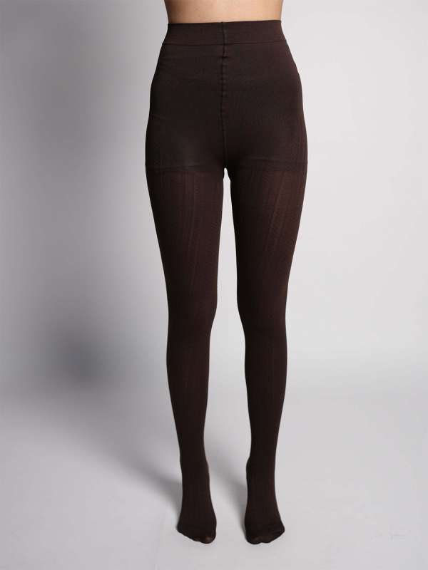 Dark brown stockings sale