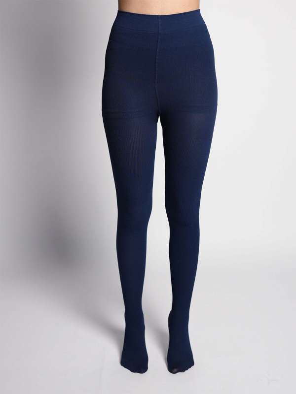 Navy blue stockings online clearance