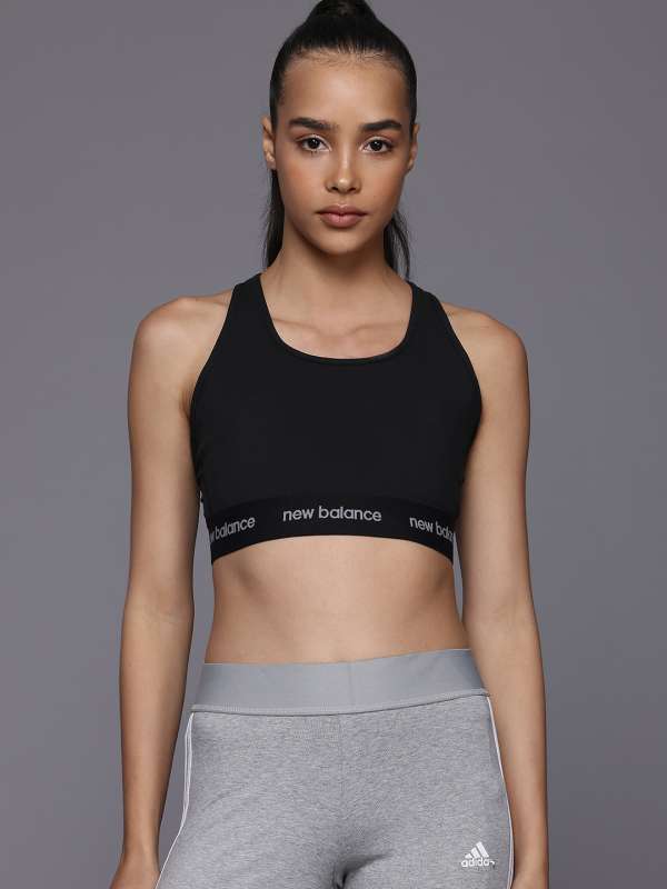 Grey new balance sports bra outlet
