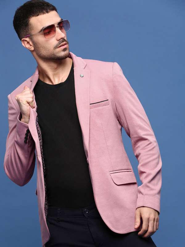 Peach pink blazer online