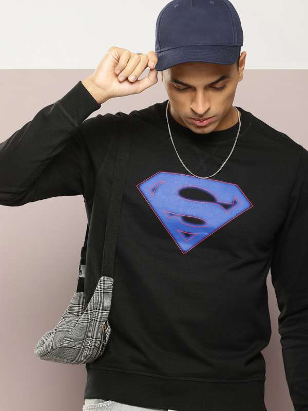 Superman sweatshirt mens cheap