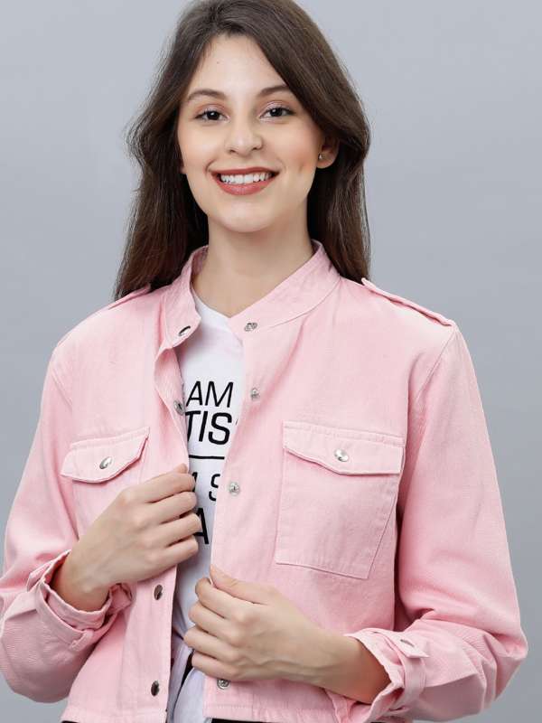 Women Pink Jeans Jackets Buy Women Pink Jeans Jackets online in India