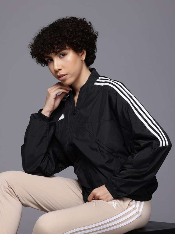 Adidas polyester jacket clearance