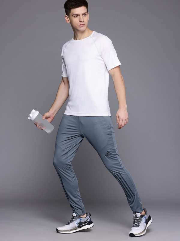 Gray adidas track pants online