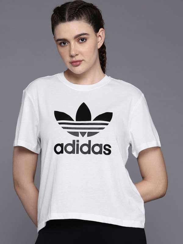 White Women Tees Adidas Originals Buy White Women Tees Adidas Originals online in India
