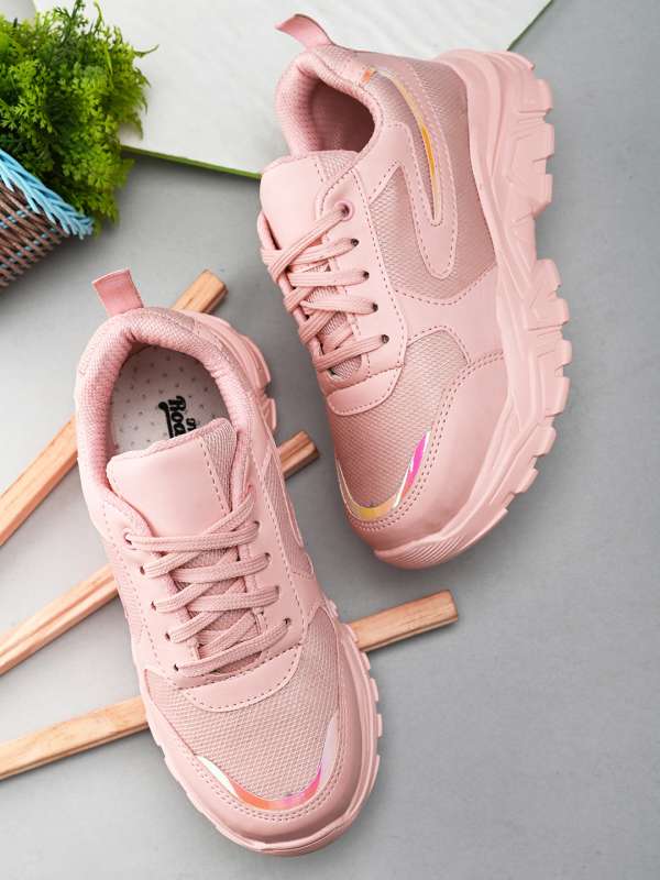 Ladies pink tennis shoes hot sale