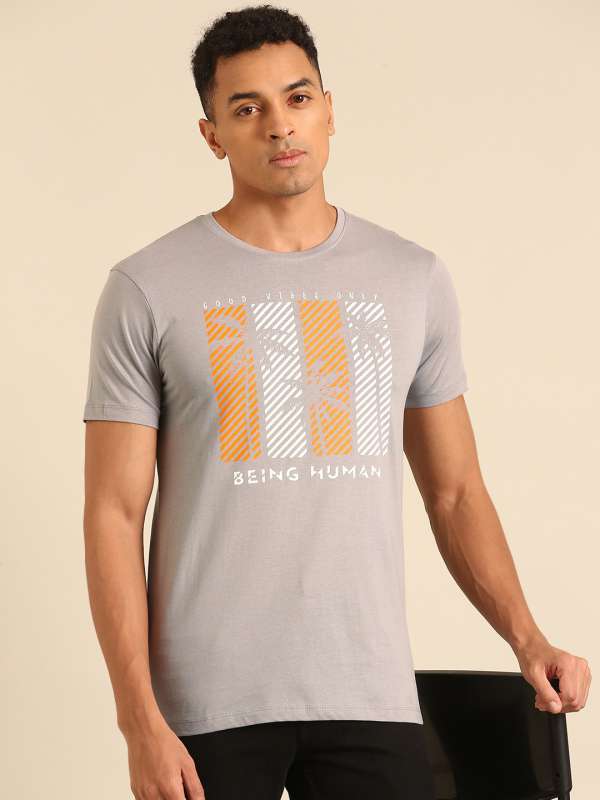 Being Human Men Charcoal Grey Printed Round Neck T Shirt 6649551htm Tshirts Buy Being Human Men Charcoal Grey Printed Round Neck T Shirt 6649551htm Tshirts online in India