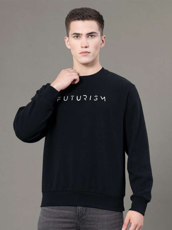 Black graphic sweater clearance