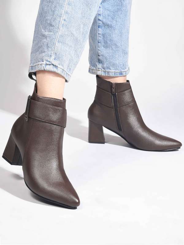 Brown Calf Length Boots 3715017 Tmm Buy Brown Calf Length Boots 3715017 Tmm online in India