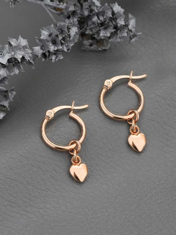 Silver Earrings Buy Silver Earrings Online in India Myntra