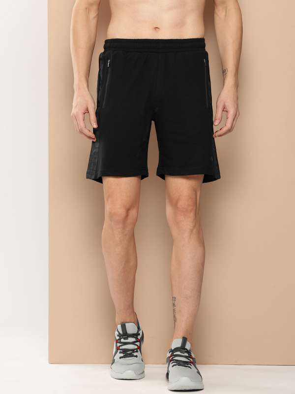 Alcis Black Solid Slim Fit Sports Shorts Buy Alcis Black Solid Slim Fit Sports Shorts online in India
