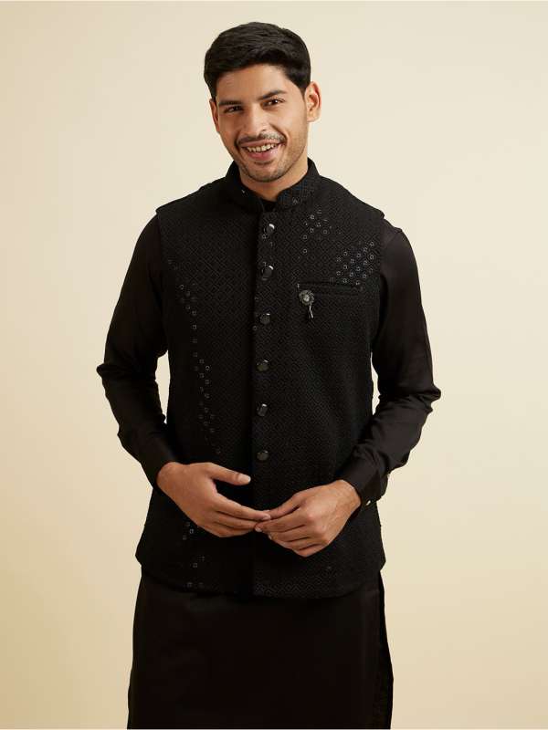 Manyavar kurta pajama with jacket price cheap