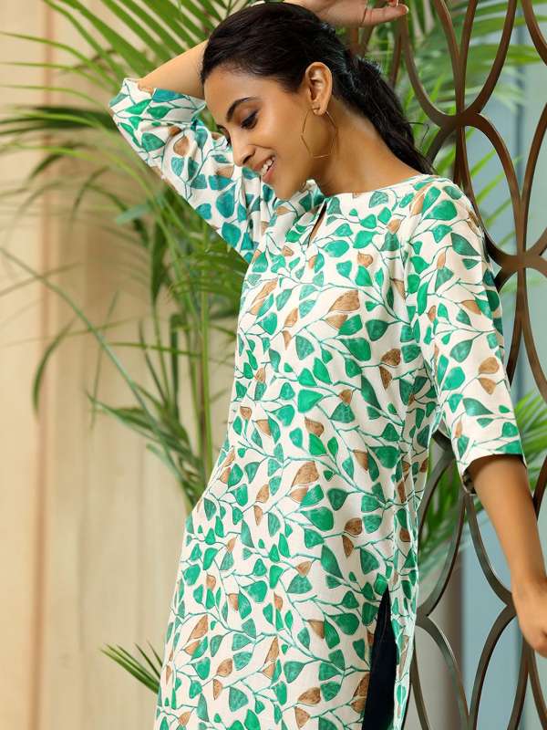 Libas Off White Printed Kurtas Buy Libas Off White Printed Kurtas online in India