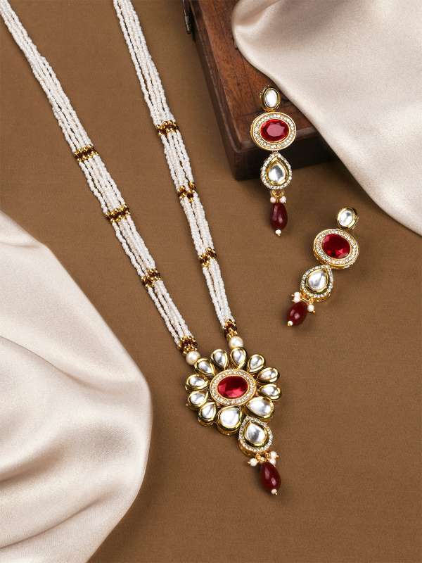 Necklace With Earrings Pendant Jewellery Set Buy Necklace With Earrings Pendant Jewellery Set online in India