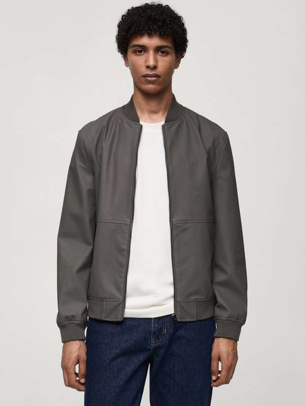 Mango grey jacket top