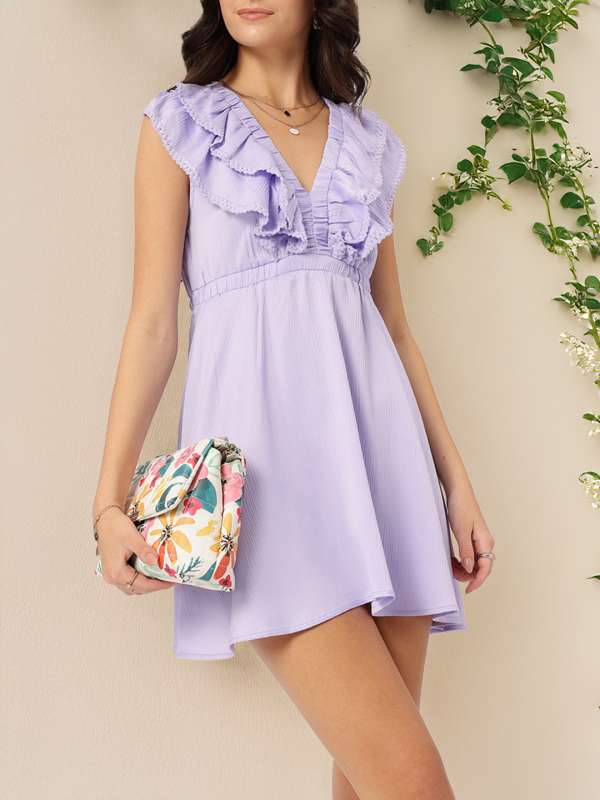 Lilac casual dress clearance