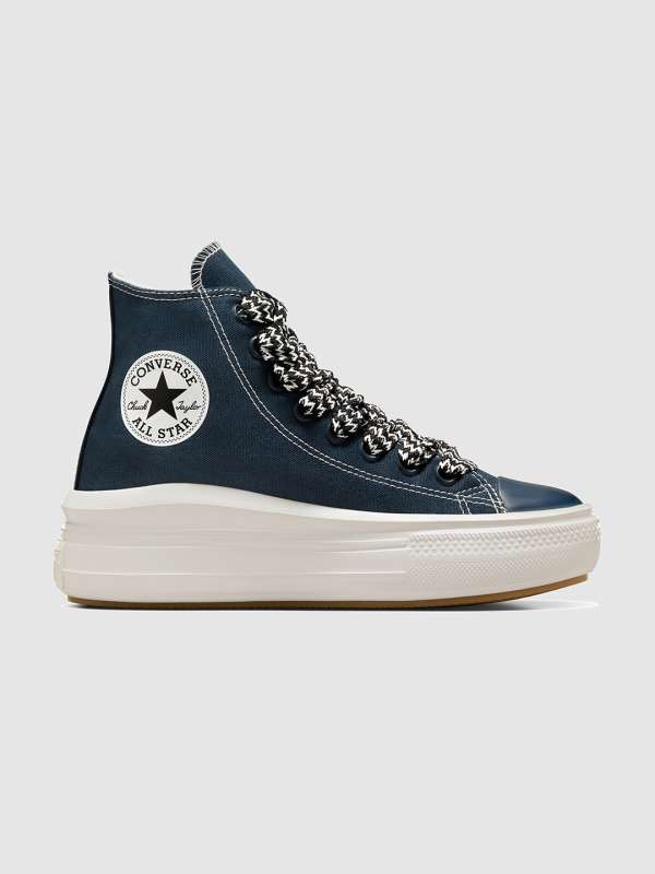 Navy blue converse shoes top