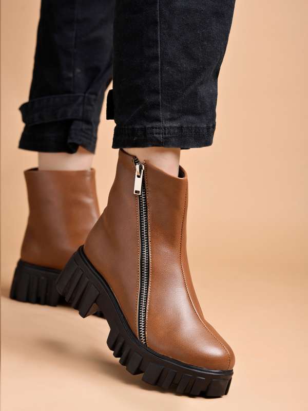 Shop the Latest Collection of Women s Boots Online at Myntra