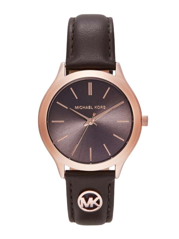 Mk watch leather new arrivals