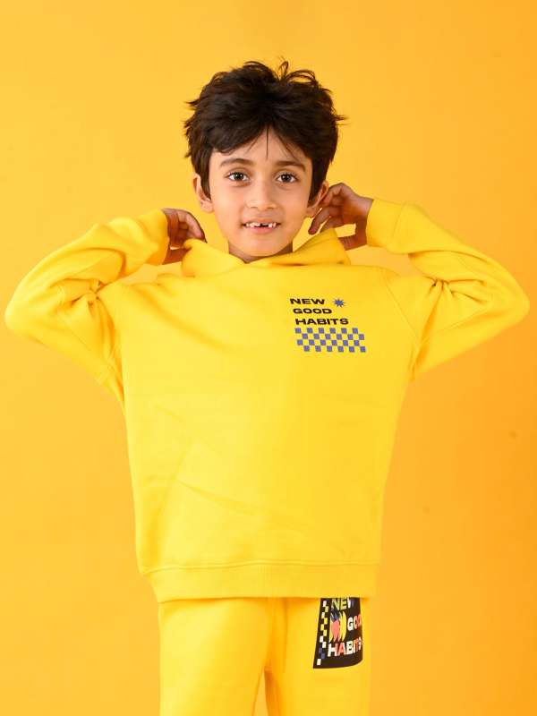 Yellow sweatshirt for boys online
