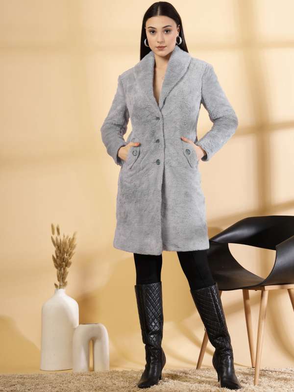 Missguided grey coat new arrivals