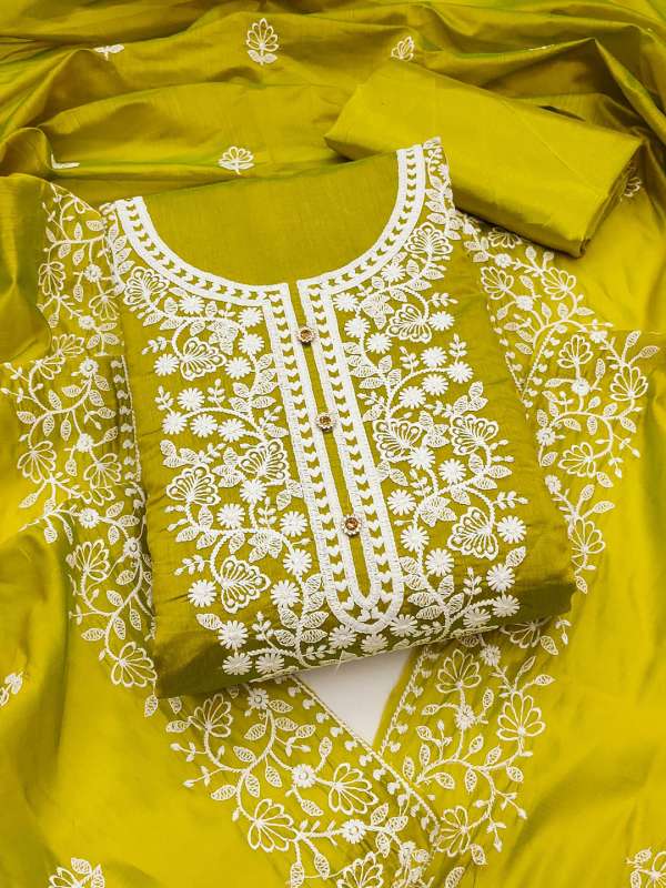 Dark Green Dress Material Buy Dark Green Dress Material online in India