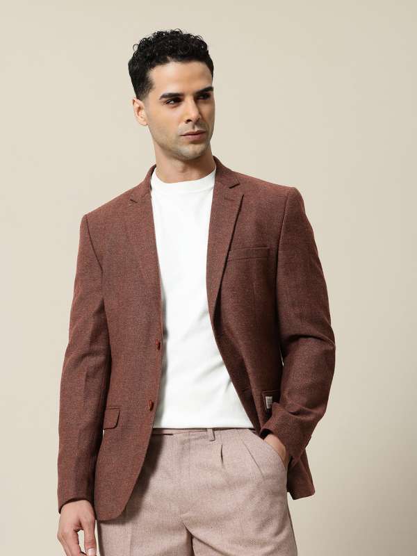 Men Brown Blazer Buy Men Brown Blazer online in India