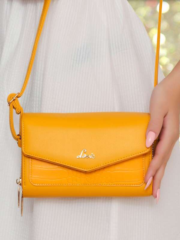 Lavie mustard yellow sling bag cheap