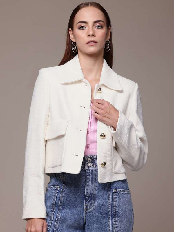 Mango Cream Jacket Buy Mango Cream Jacket online in India