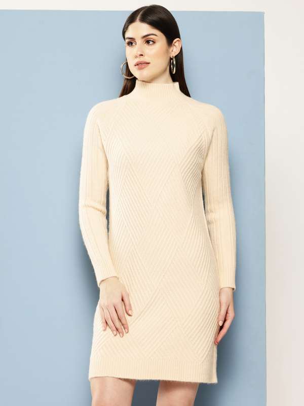 Off white sweater dress cheap