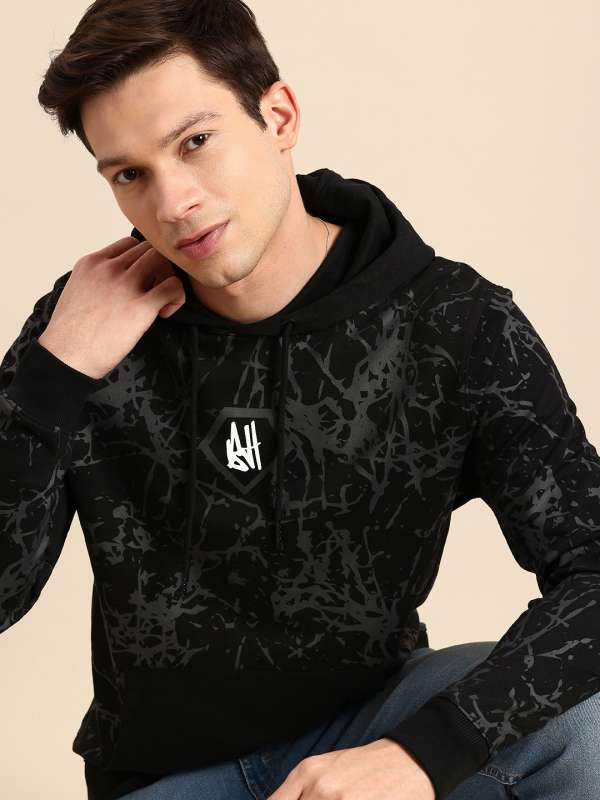 Black hoodie myntra new arrivals