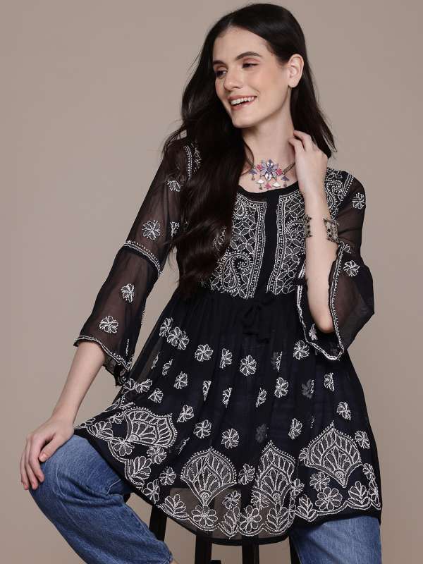 Pure georgette kurtis online hotsell