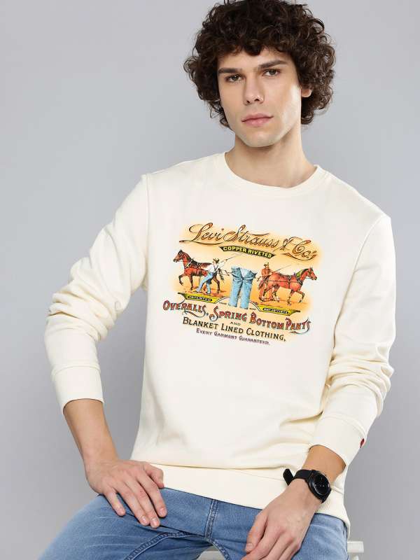 Levis hoodie mens white clearance