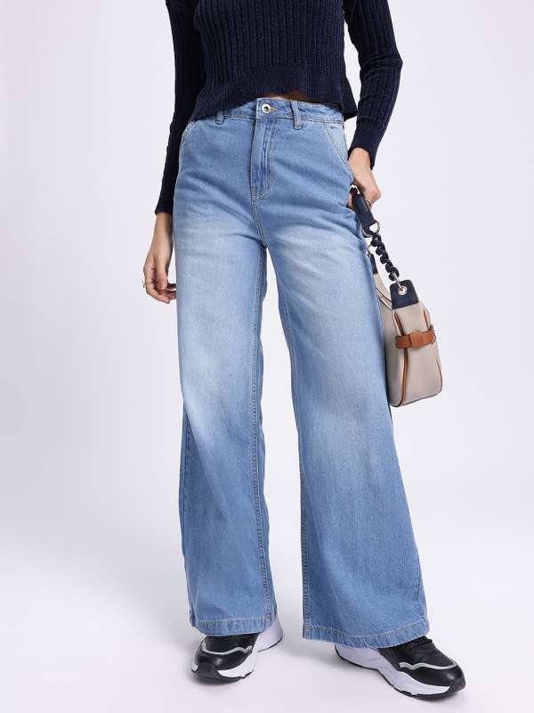 Wide Leg Jeans Women Under 1000 Buy Wide Leg Jeans Women Under 1000 online in India