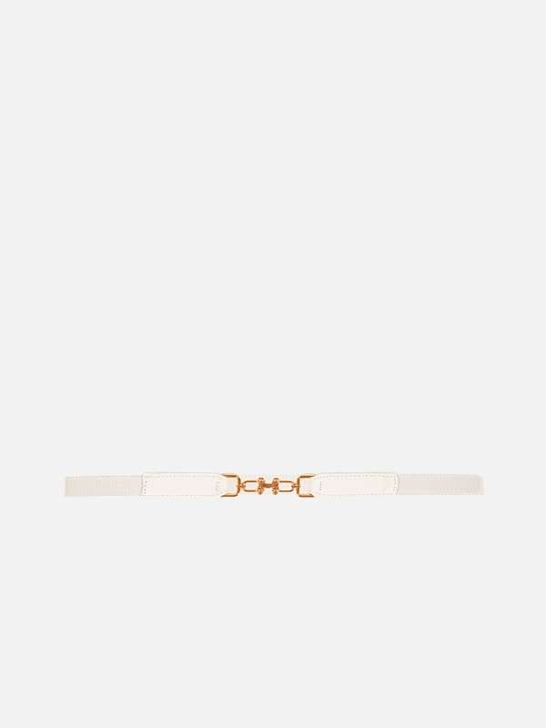 Thin off white belt on sale