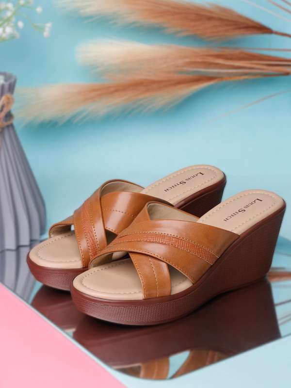 Tan Women Shoes Wedges Buy Tan Women Shoes Wedges online in India