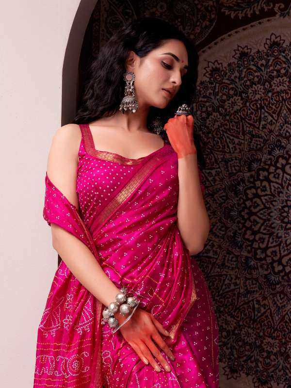 Shop for Printed Pure Silk Sarees Online on Myntra