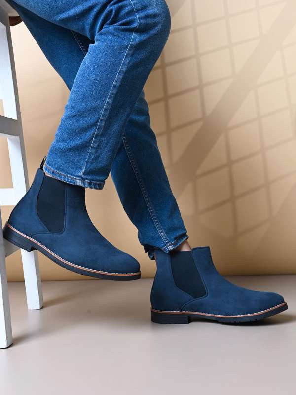Navy blue chelsea boots online