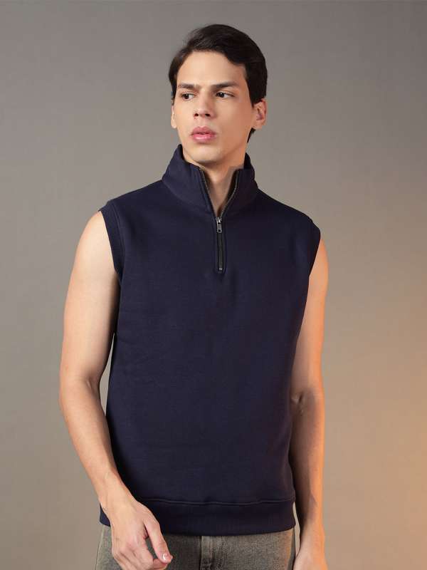 Sleeveless sweatshirt mens on sale