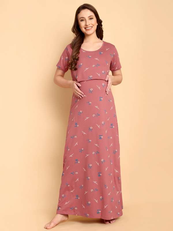 Myntra nighty cotton clearance